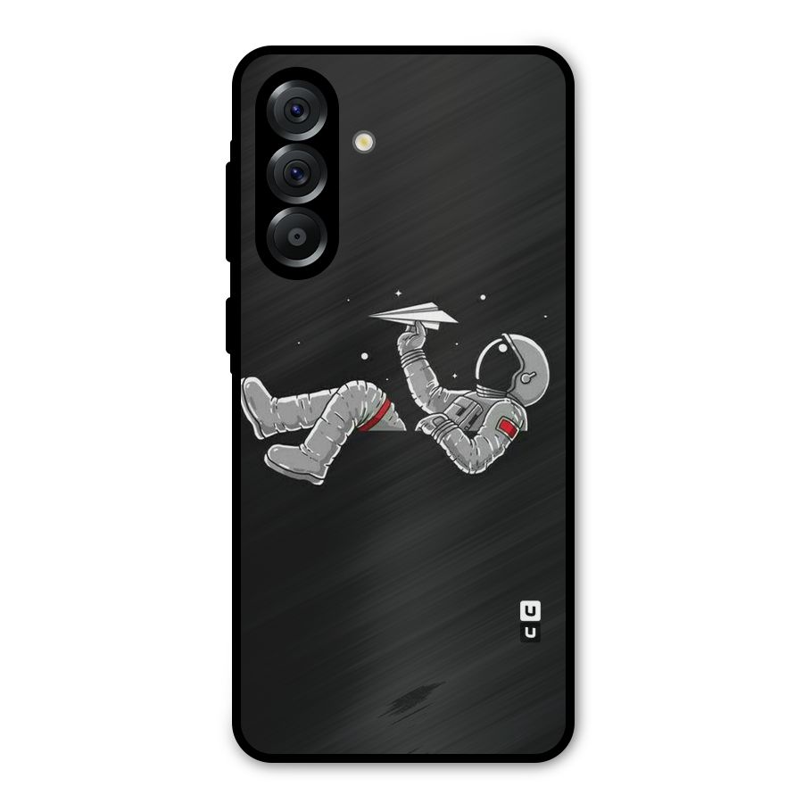 Spaceman Flying Metal Back Case for Galaxy A56