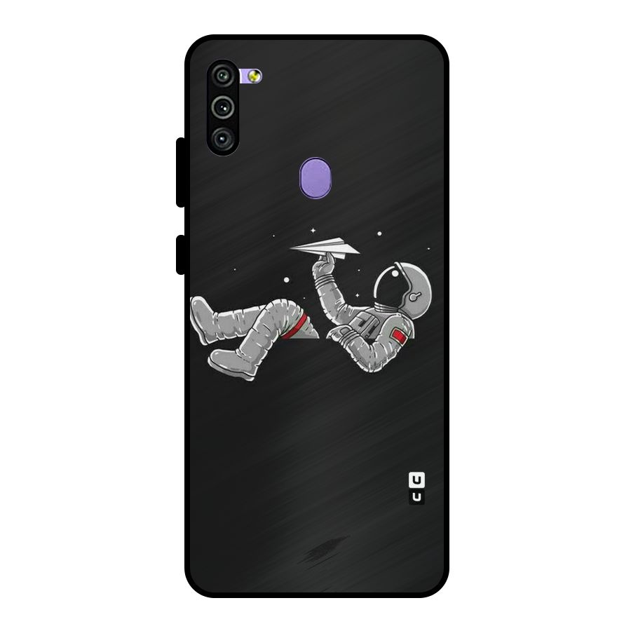 Spaceman Flying Metal Back Case for Galaxy M11