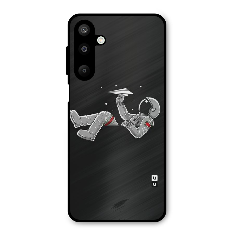 Spaceman Flying Metal Back Case for Galaxy M16
