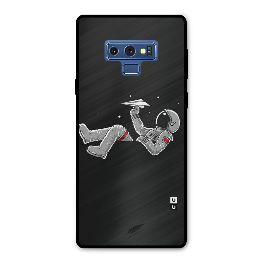 Spaceman Flying Metal Back Case for Galaxy Note 9