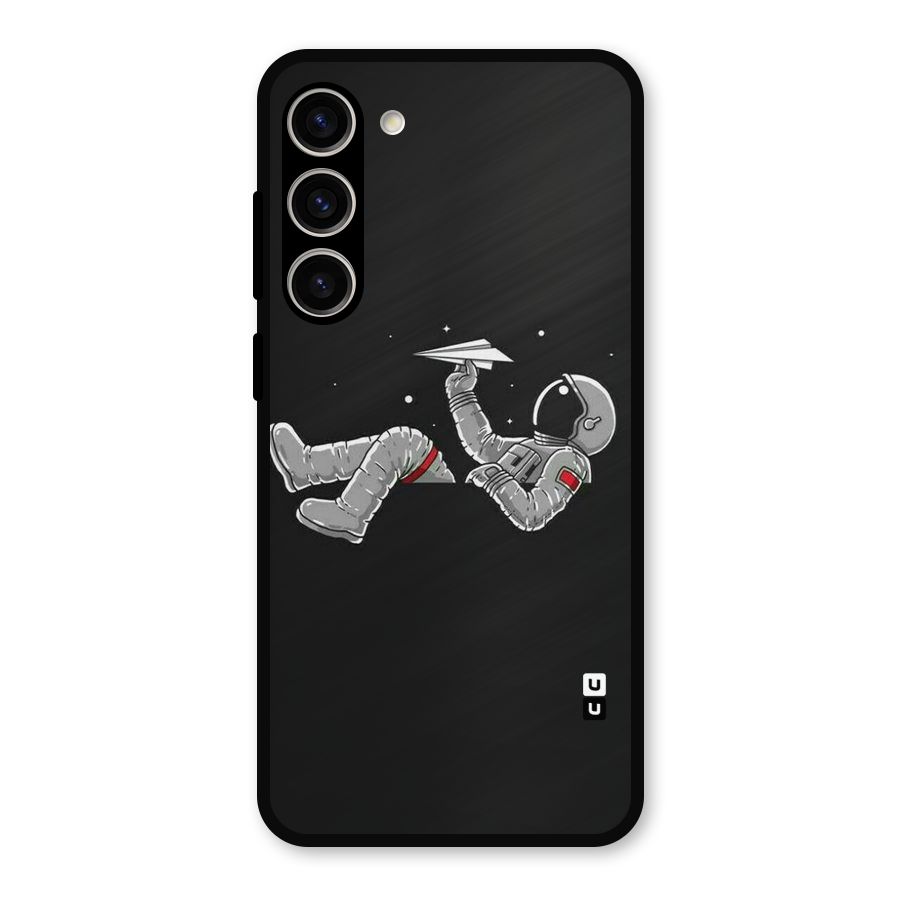 Spaceman Flying Metal Back Case for Galaxy S23 Plus