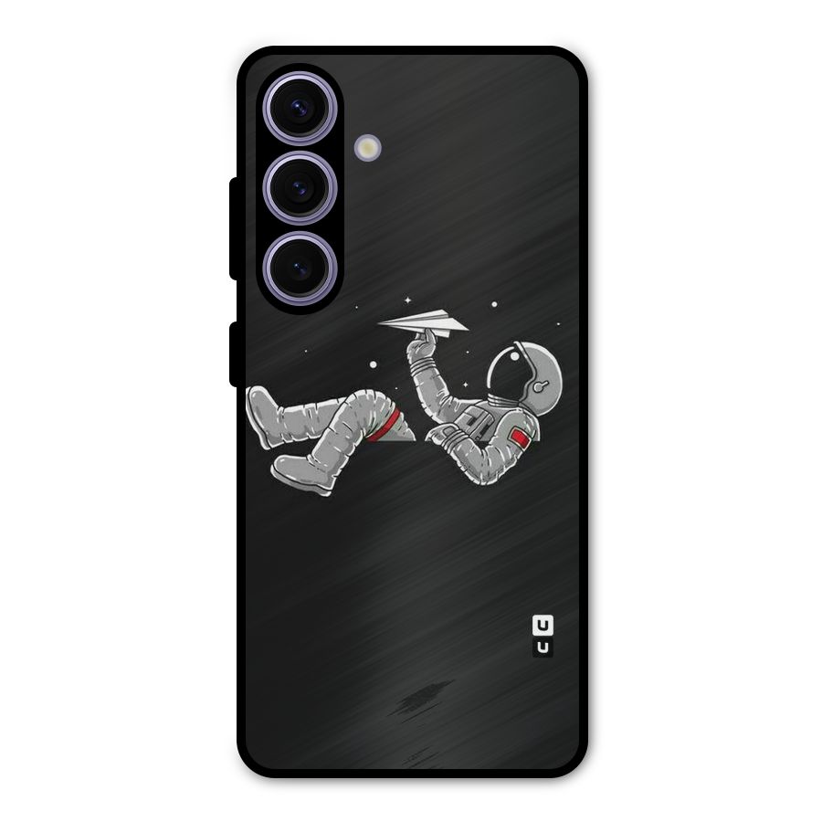 Spaceman Flying Metal Back Case for Galaxy S24
