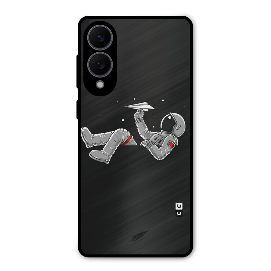 Spaceman Flying Metal Back Case for Galaxy S25 Edge