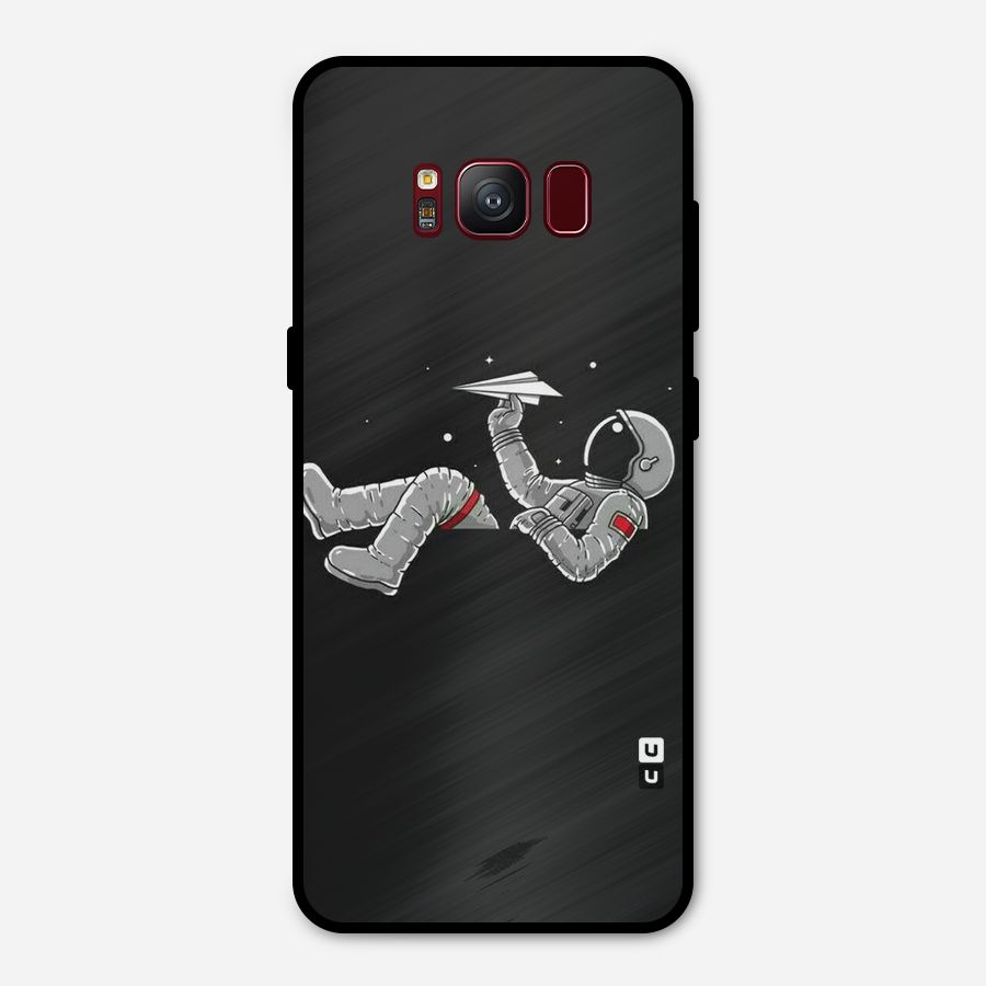 Spaceman Flying Metal Back Case for Galaxy S8