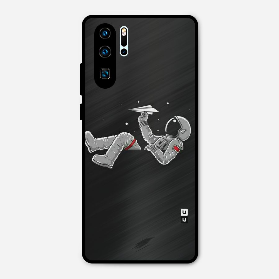 Spaceman Flying Metal Back Case for Huawei P30 Pro