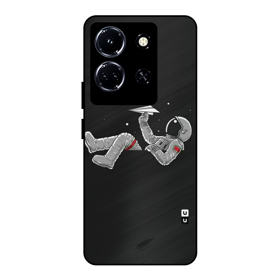 Spaceman Flying Metal Back Case for Infinix Note 30 5G