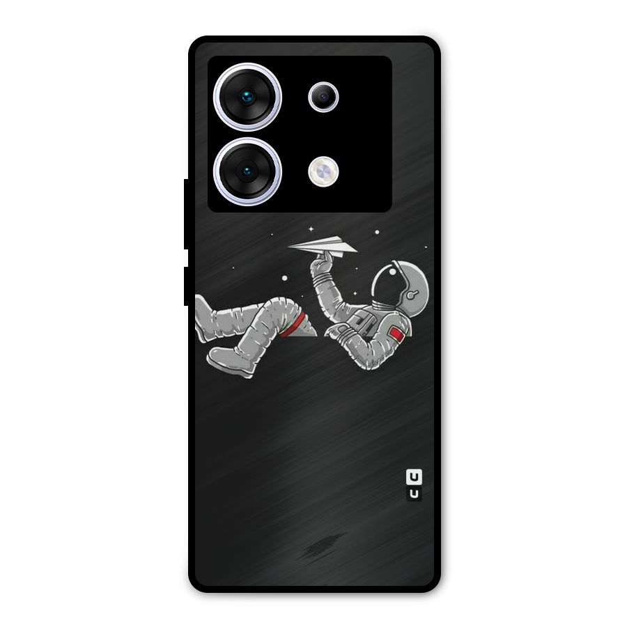 Spaceman Flying Metal Back Case for Infinix Zero 30 5G