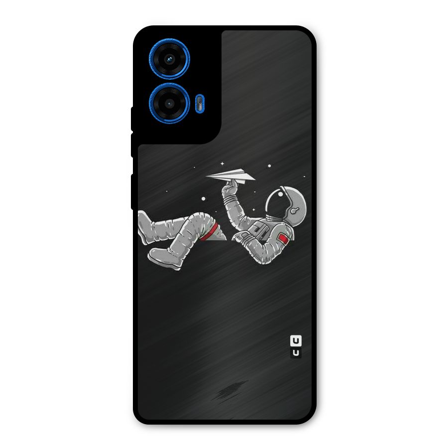Spaceman Flying Metal Back Case for Moto G45