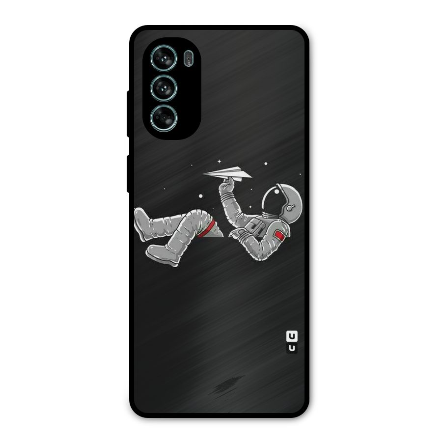 Spaceman Flying Metal Back Case for Moto G62