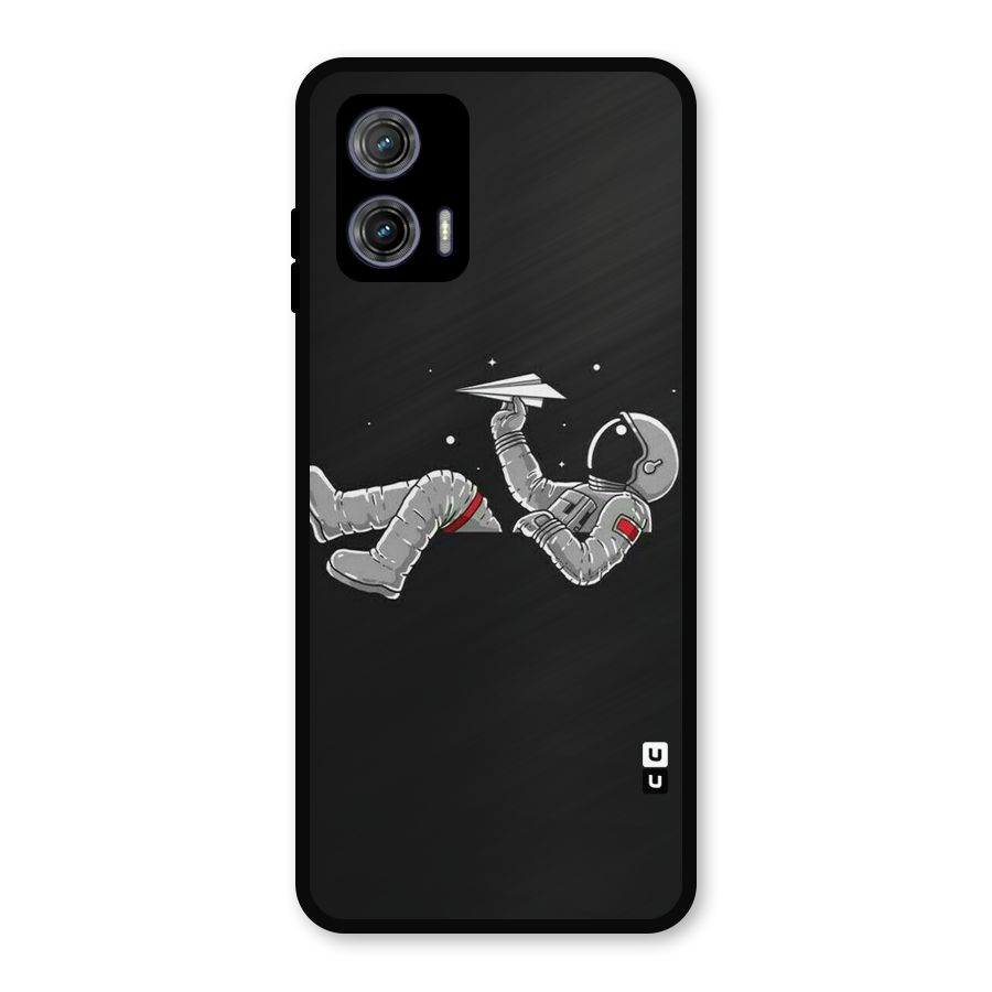 Spaceman Flying Metal Back Case for Moto G73