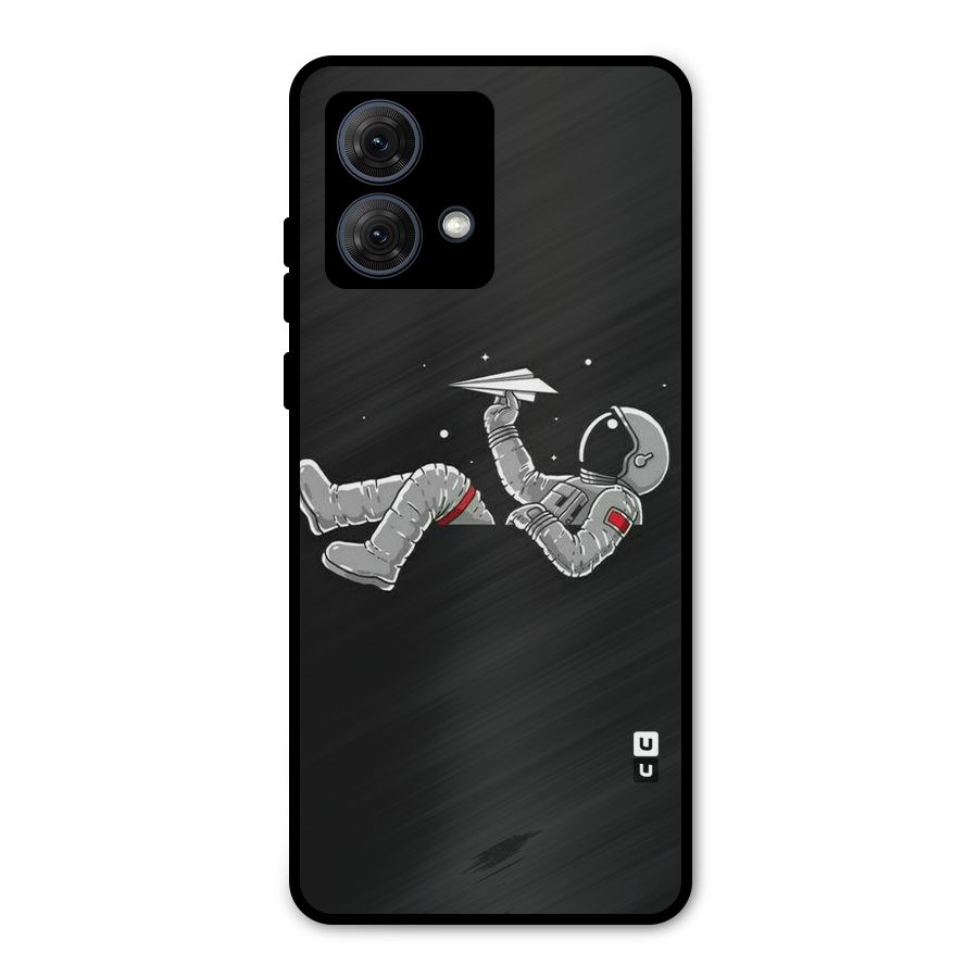 Spaceman Flying Metal Back Case for Moto G84