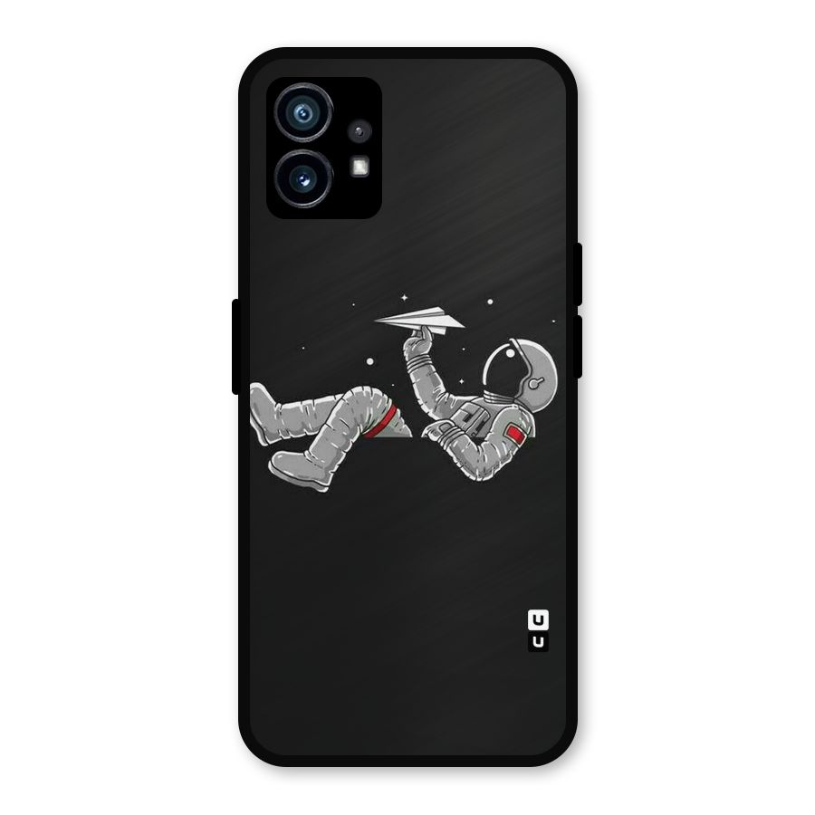 Spaceman Flying Metal Back Case for Nothing Phone 1