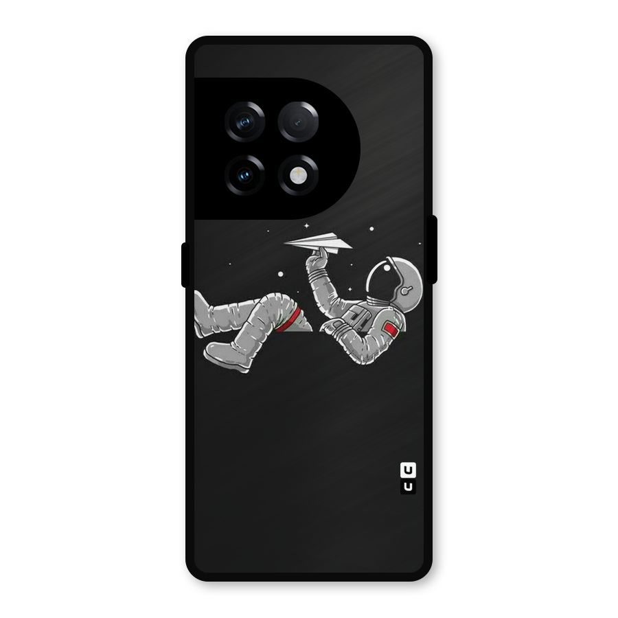 Spaceman Flying Metal Back Case for OnePlus 11R