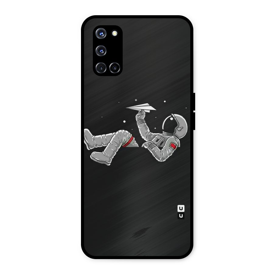 Spaceman Flying Metal Back Case for Oppo A52