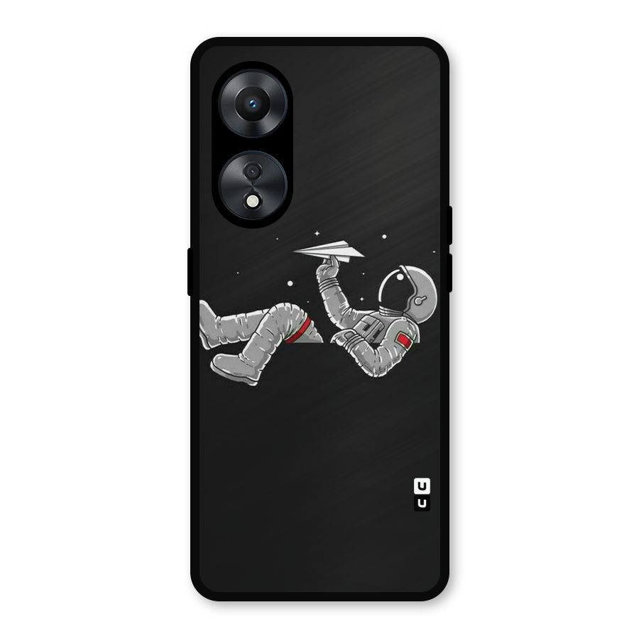 Spaceman Flying Metal Back Case for Oppo A78