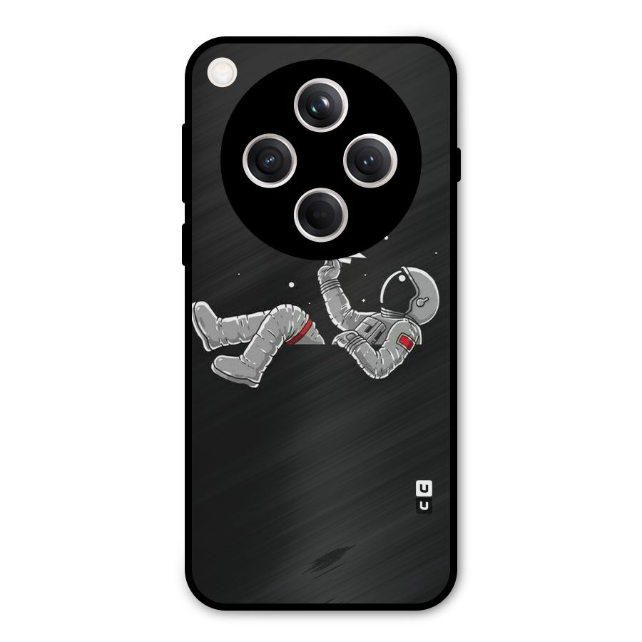 Spaceman Flying Metal Back Case for Oppo Find X8