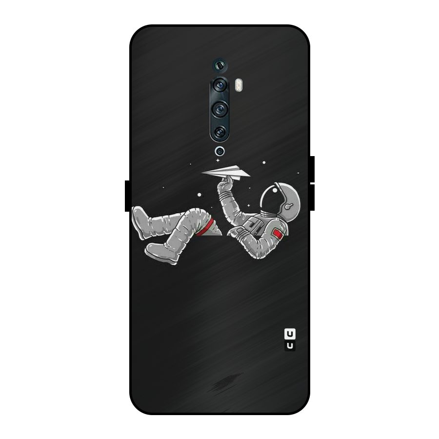 Spaceman Flying Metal Back Case for Oppo Reno2 Z