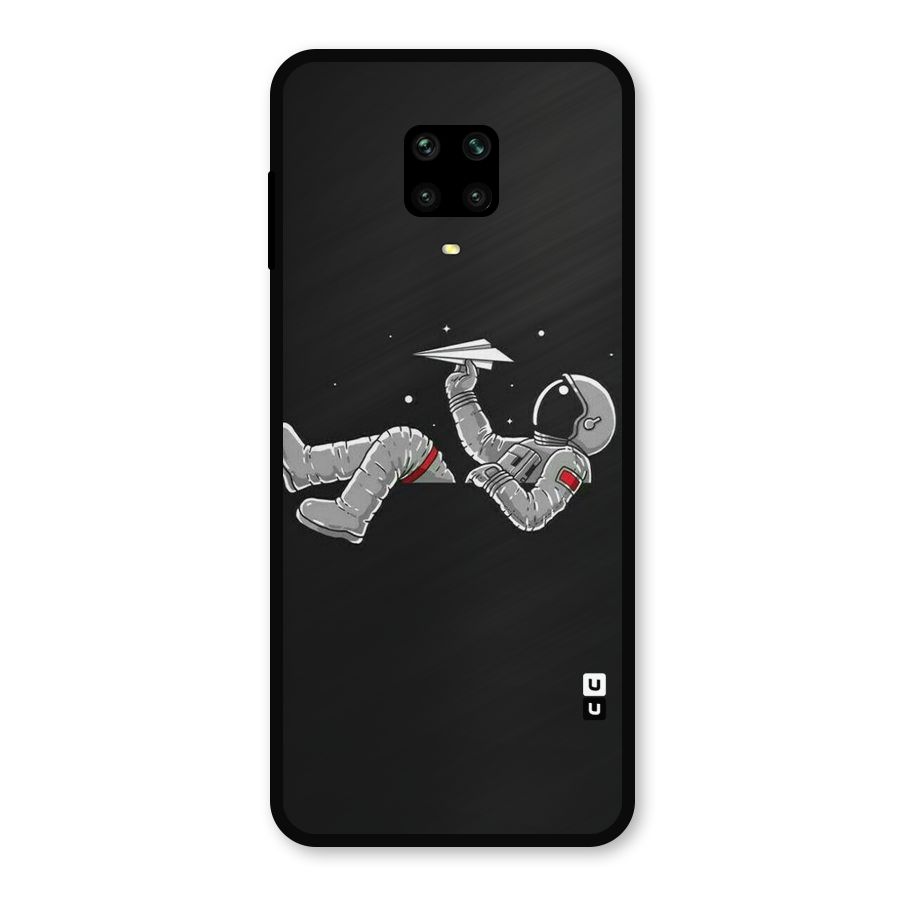 Spaceman Flying Metal Back Case for Poco M2 Pro