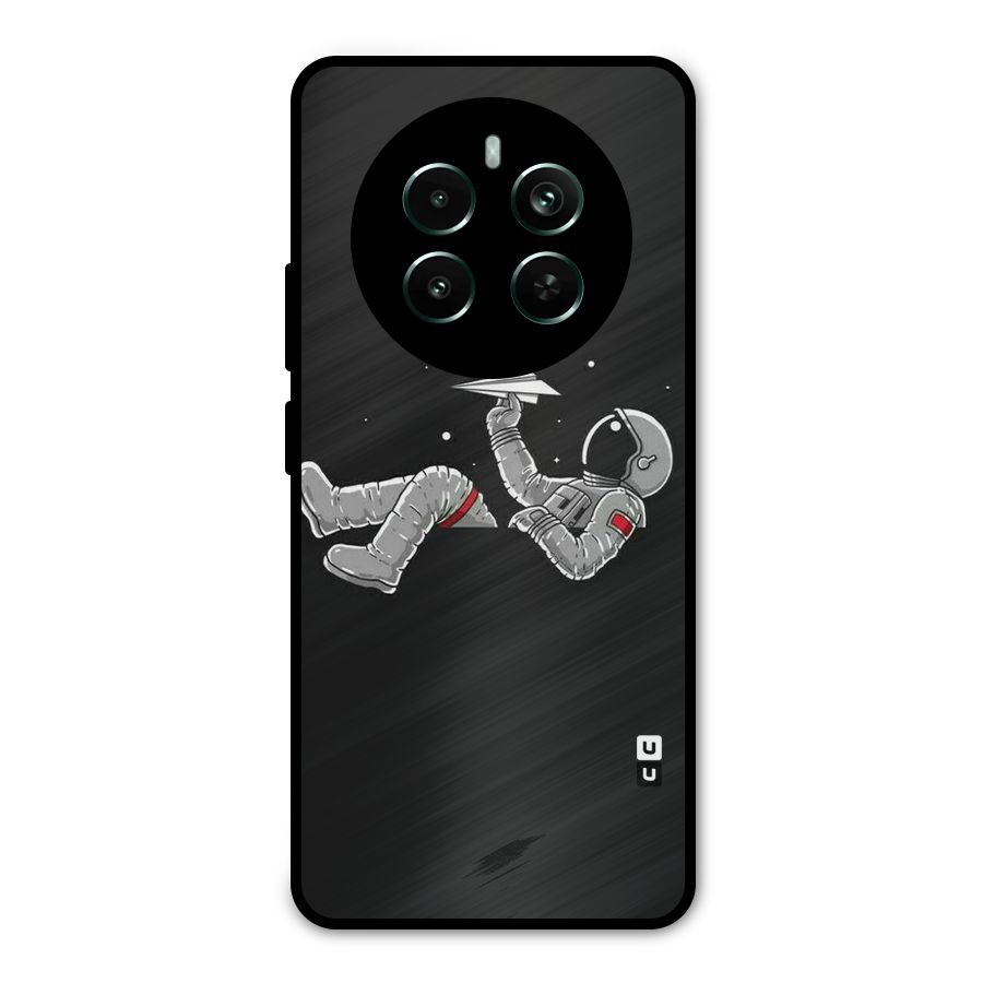 Spaceman Flying Metal Back Case for Realme 12 Pro Plus