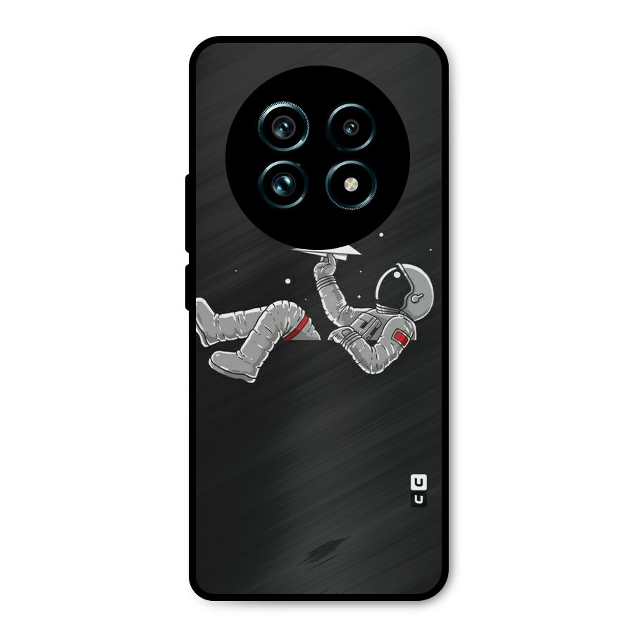 Spaceman Flying Metal Back Case for Realme 13 Pro Plus