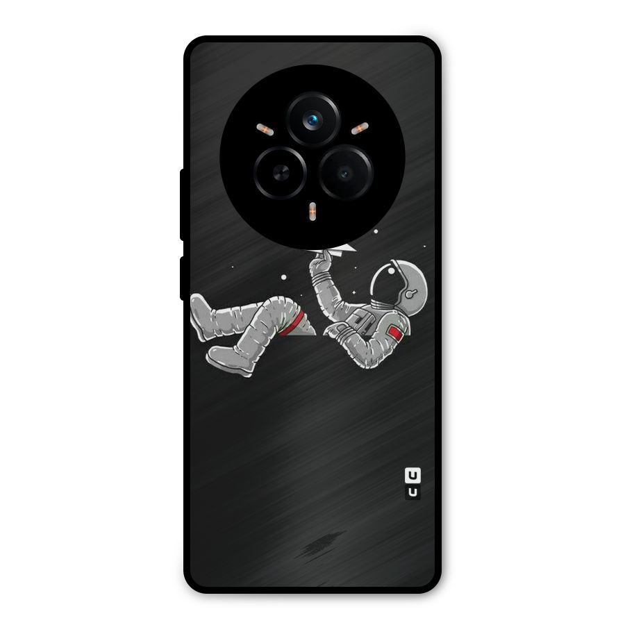 Spaceman Flying Metal Back Case for Realme 14 Pro