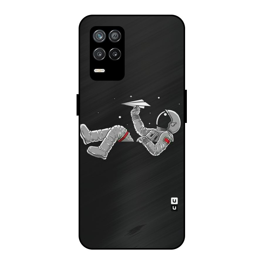 Spaceman Flying Metal Back Case for Realme 8 5G