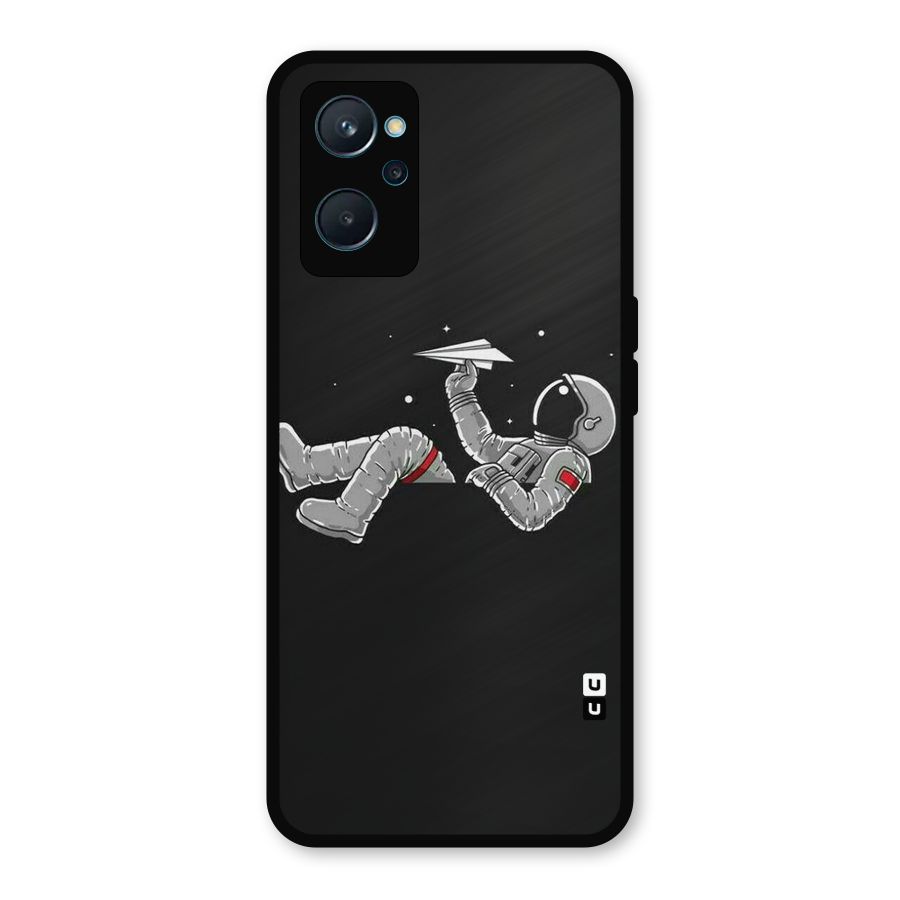 Spaceman Flying Metal Back Case for Realme 9i