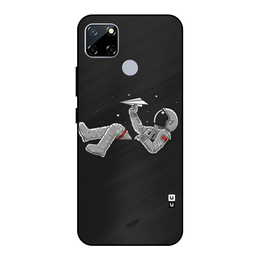 Spaceman Flying Metal Back Case for Realme Narzo 20
