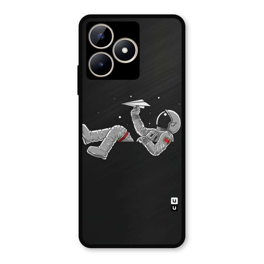 Spaceman Flying Metal Back Case for Realme Narzo N53