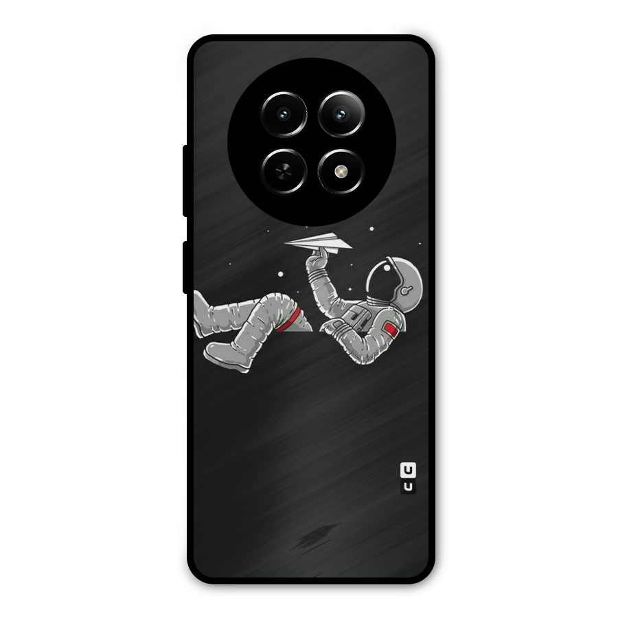 Spaceman Flying Metal Back Case for Realme Narzo N65