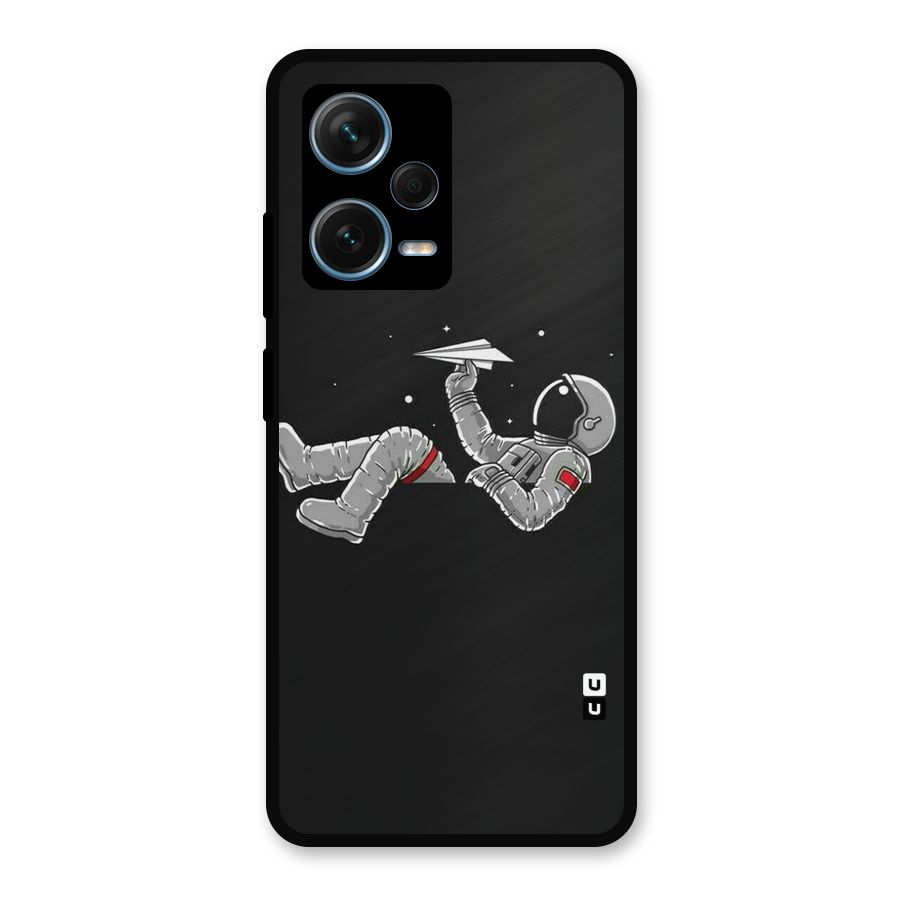 Spaceman Flying Metal Back Case for Redmi Note 12 Pro Plus 5G