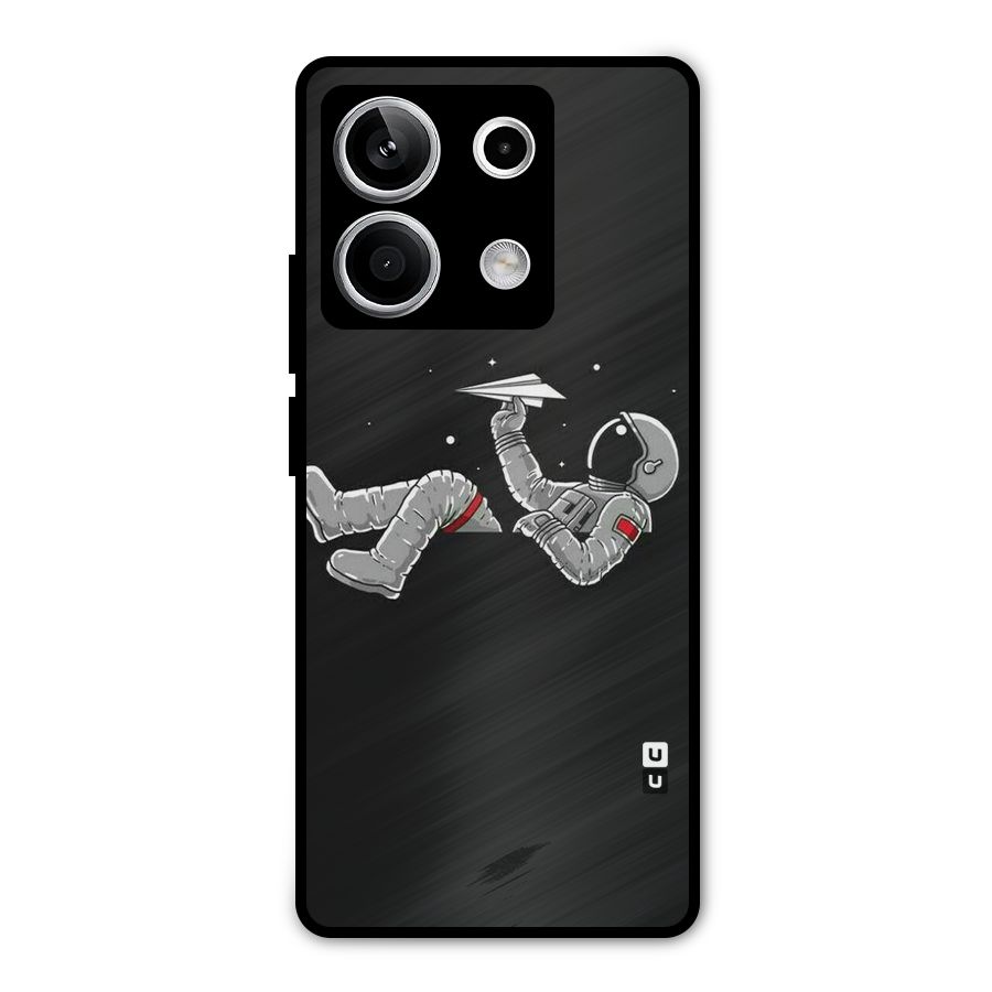 Spaceman Flying Metal Back Case for Redmi Note 13 5G