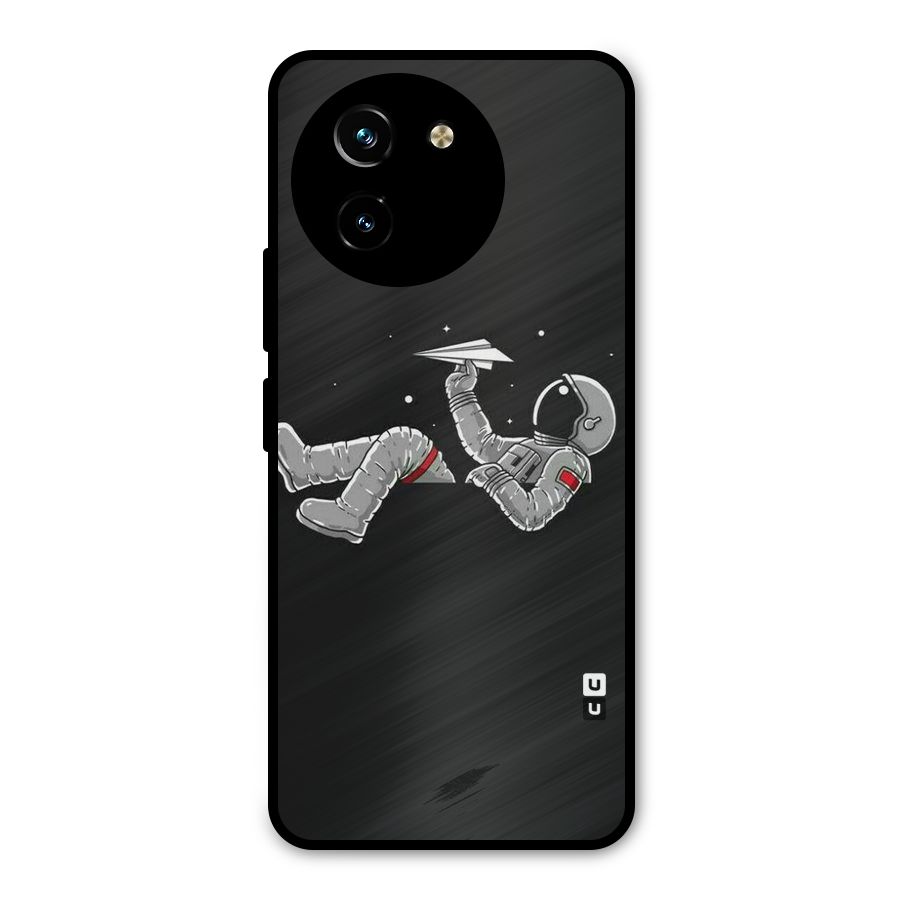 Spaceman Flying Metal Back Case for Vivo T3x