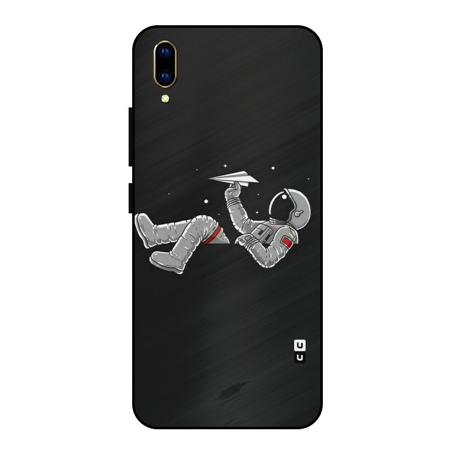 Spaceman Flying Metal Back Case for Vivo V11 Pro