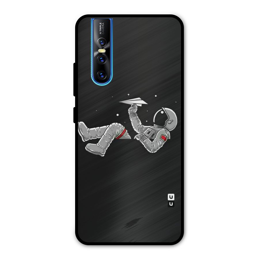 Spaceman Flying Metal Back Case for Vivo V15 Pro