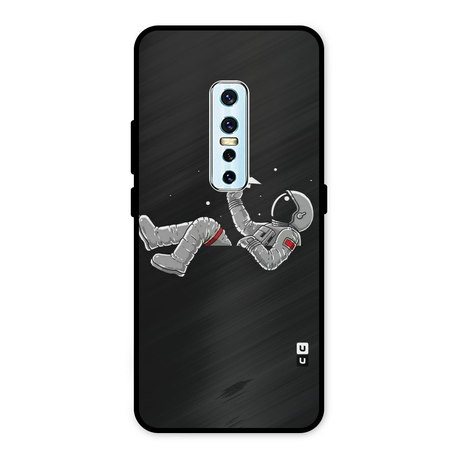 Spaceman Flying Metal Back Case for Vivo V17 Pro