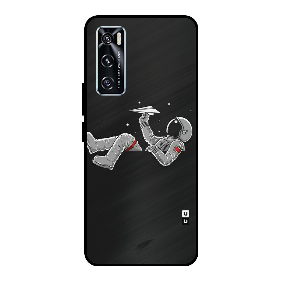 Spaceman Flying Metal Back Case for Vivo V20 SE