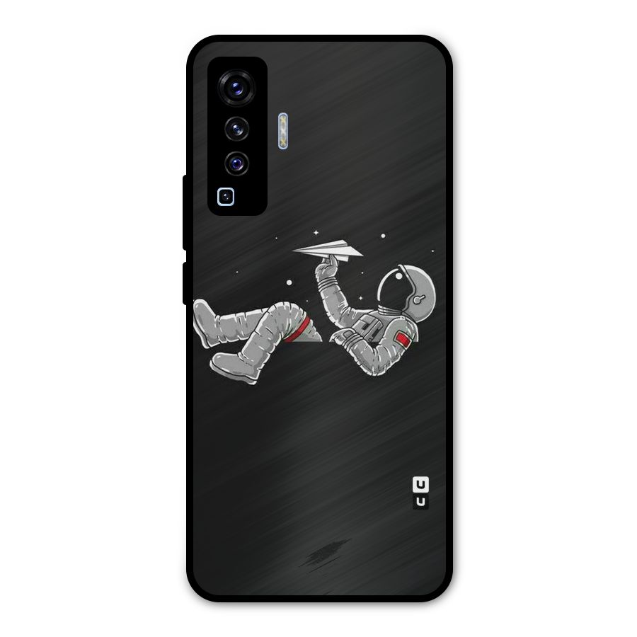 Spaceman Flying Metal Back Case for Vivo X50