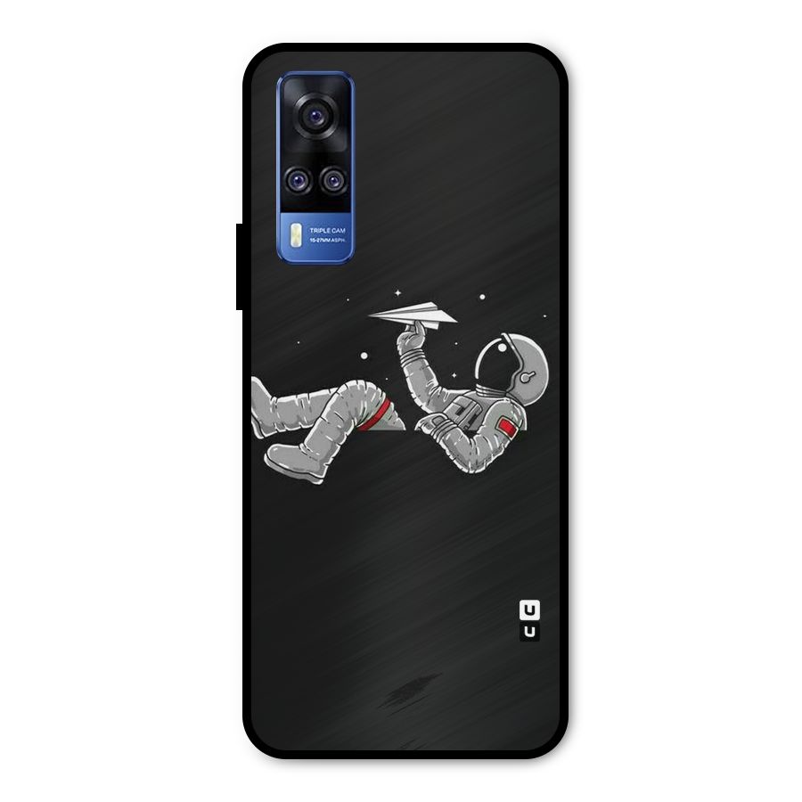 Spaceman Flying Metal Back Case for Vivo Y51A