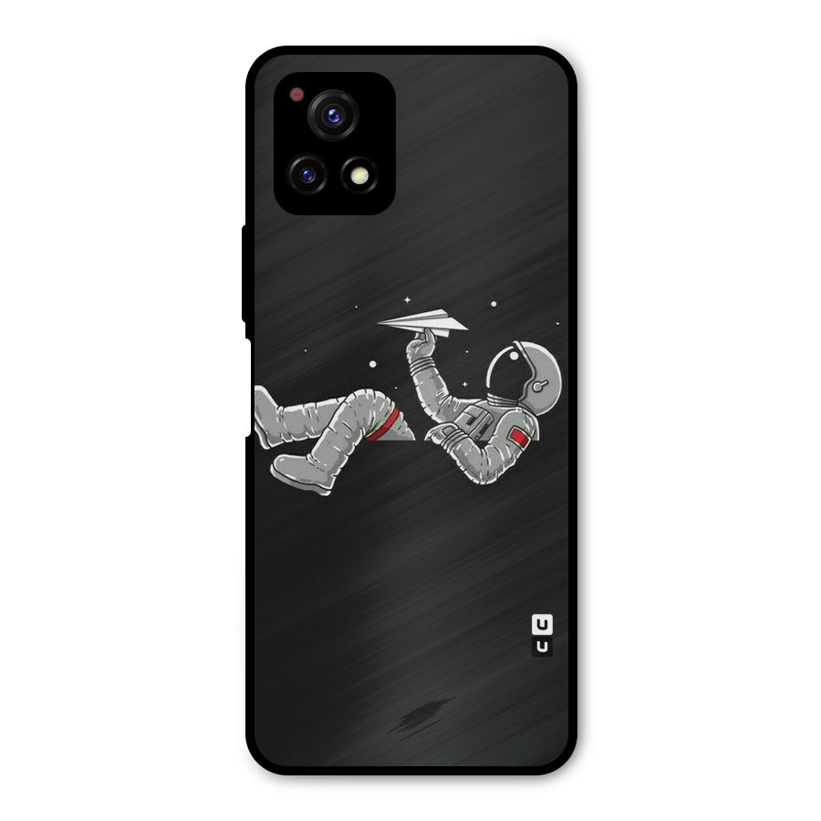 Spaceman Flying Metal Back Case for Vivo Y72 5G