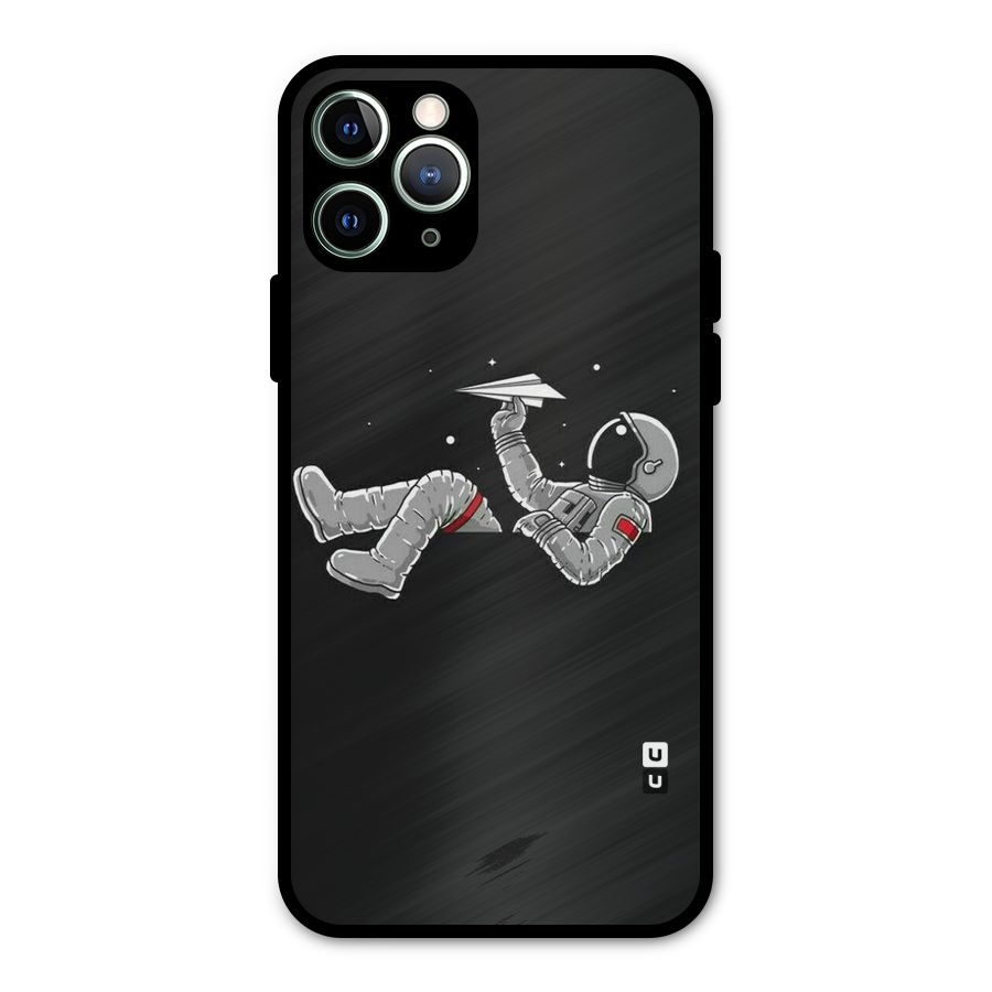 Spaceman Flying Metal Back Case for iPhone 11 Pro Max
