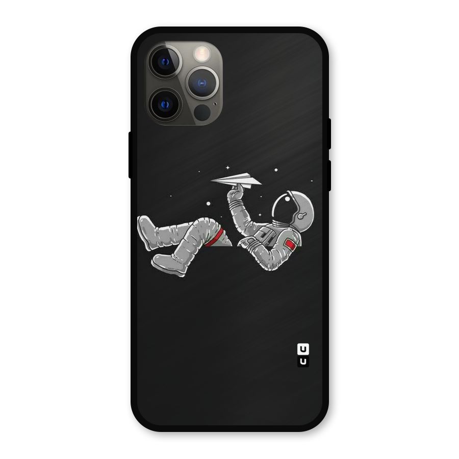 Spaceman Flying Metal Back Case for iPhone 12 Pro