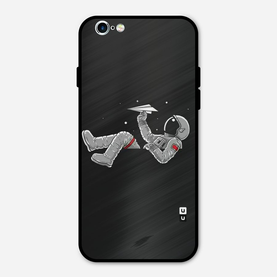 Spaceman Flying Metal Back Case for iPhone 6 6s