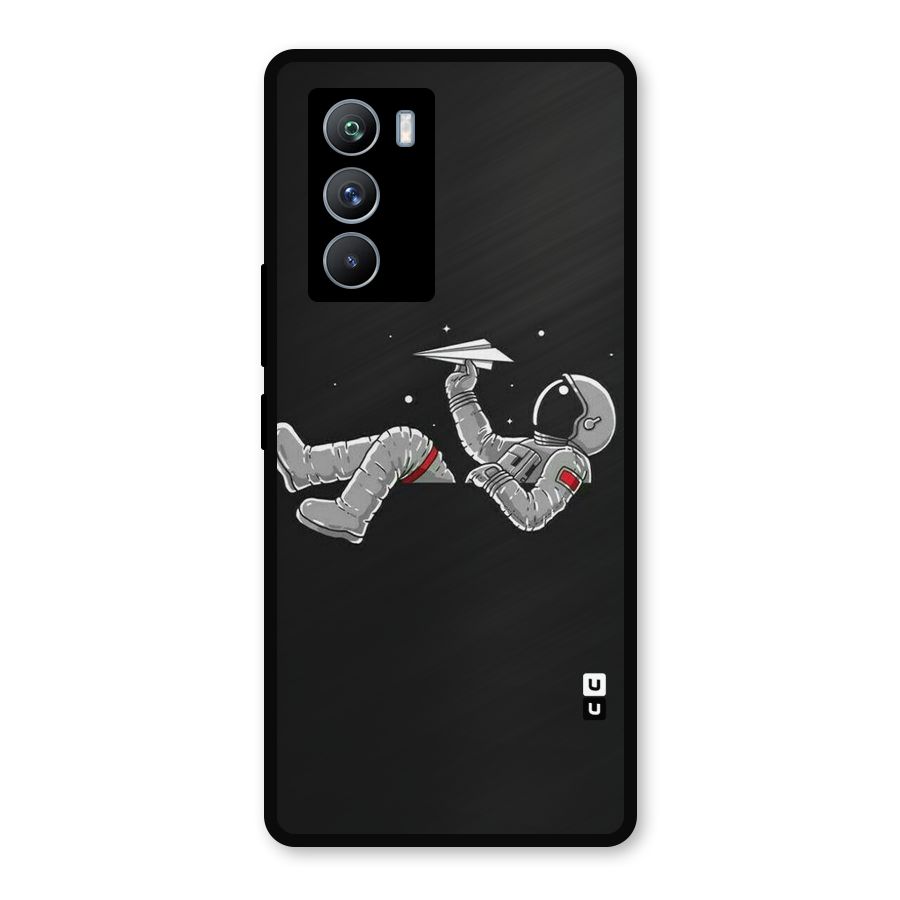 Spaceman Flying Metal Back Case for iQOO 9 SE