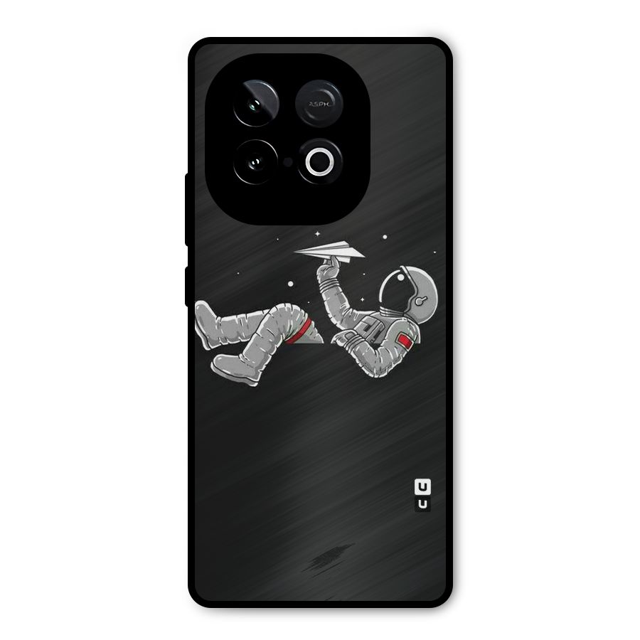 Spaceman Flying Metal Back Case for iQOO Neo 10