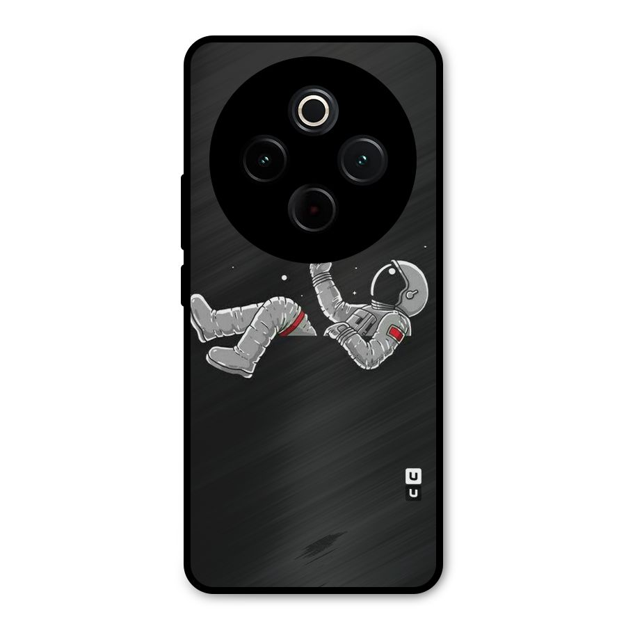 Spaceman Flying Metal Back Case for iQOO Z10