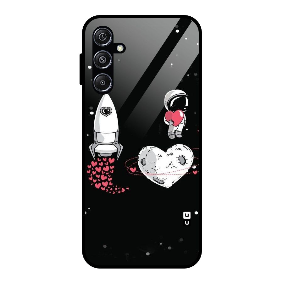 Spaceman Love Glass Back Case for Galaxy M34 5G