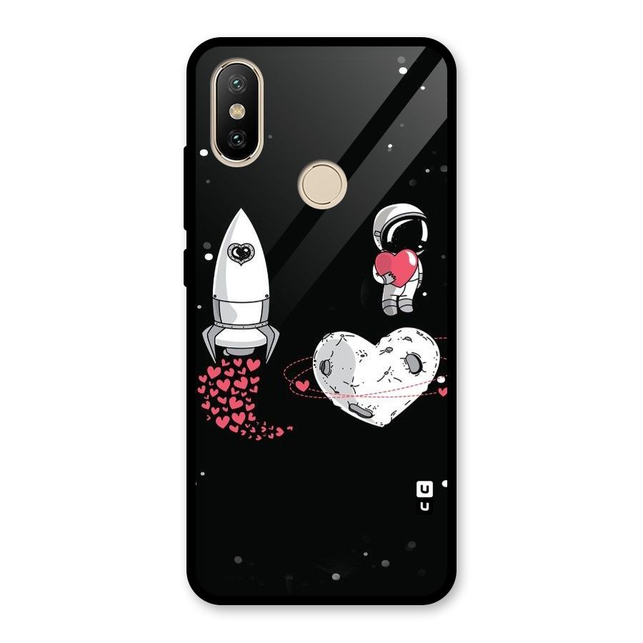 Spaceman Love Glass Back Case for Redmi A2