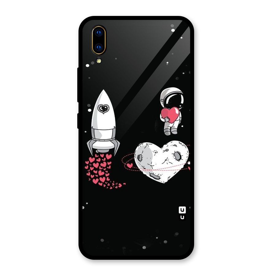 Spaceman Love Glass Back Case for Vivo V11 Pro