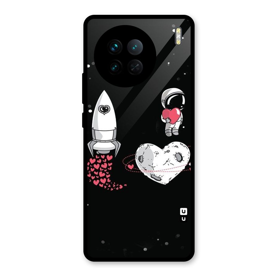 Spaceman Love Glass Back Case for Vivo X90